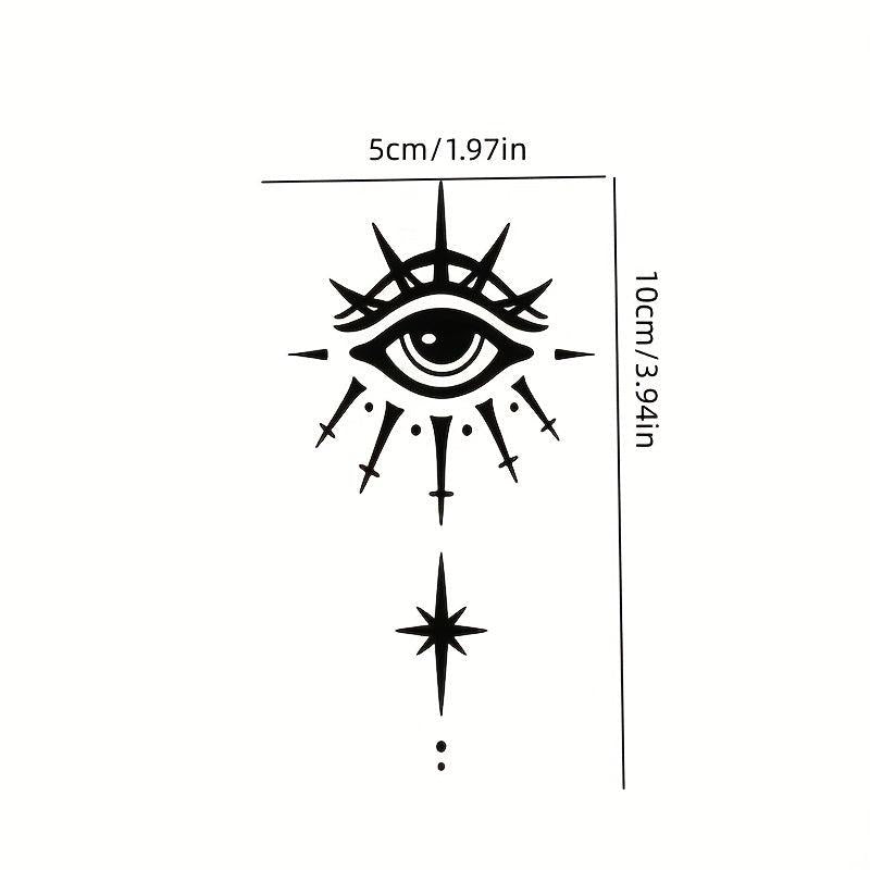 All-seeing Eye Tide Waterproof Temporary Tattoo Stickers