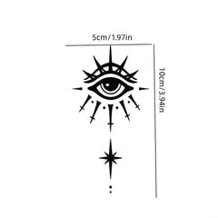 All-seeing Eye Tide Waterproof Temporary Tattoo Stickers