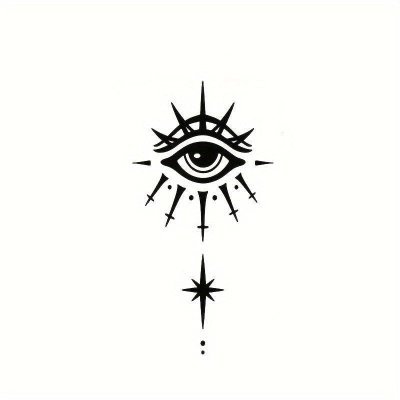 All-seeing Eye Tide Waterproof Temporary Tattoo Stickers