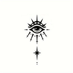All-seeing Eye Tide Waterproof Temporary Tattoo Stickers