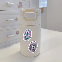 50pcs Halloween Unrepeatable Ghost Skull Stickers