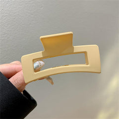 1Pc 3.54in Frosted Hair Clip Square Hair Accessories