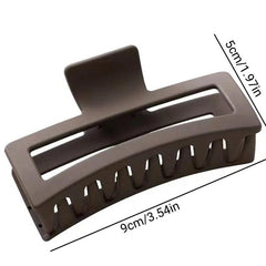 1Pc 3.54in Frosted Hair Clip Square Hair Accessories