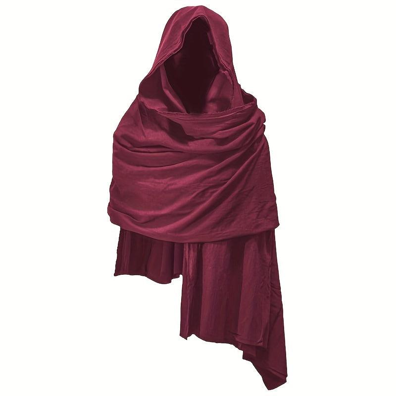 Medieval Style Hooded Cape Shawl Scarf Halloween Cosplay Costume