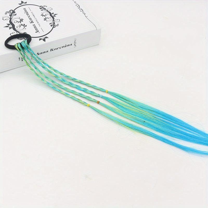 Gradient Braid Headwear High Temperature Silk DIY Braided Hair Ring