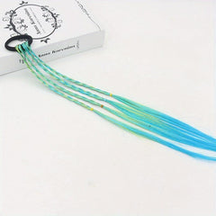 Gradient Braid Headwear High Temperature Silk DIY Braided Hair Ring