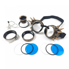 Steampunk Kaleidoscope Glasses Crystal Lens Halloween Costume Accessories