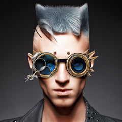 Steampunk Kaleidoscope Glasses Crystal Lens Halloween Costume Accessories