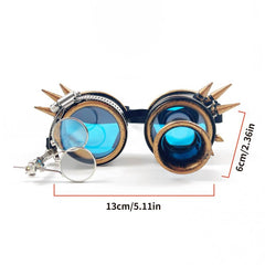 Steampunk Kaleidoscope Glasses Crystal Lens Halloween Costume Accessories