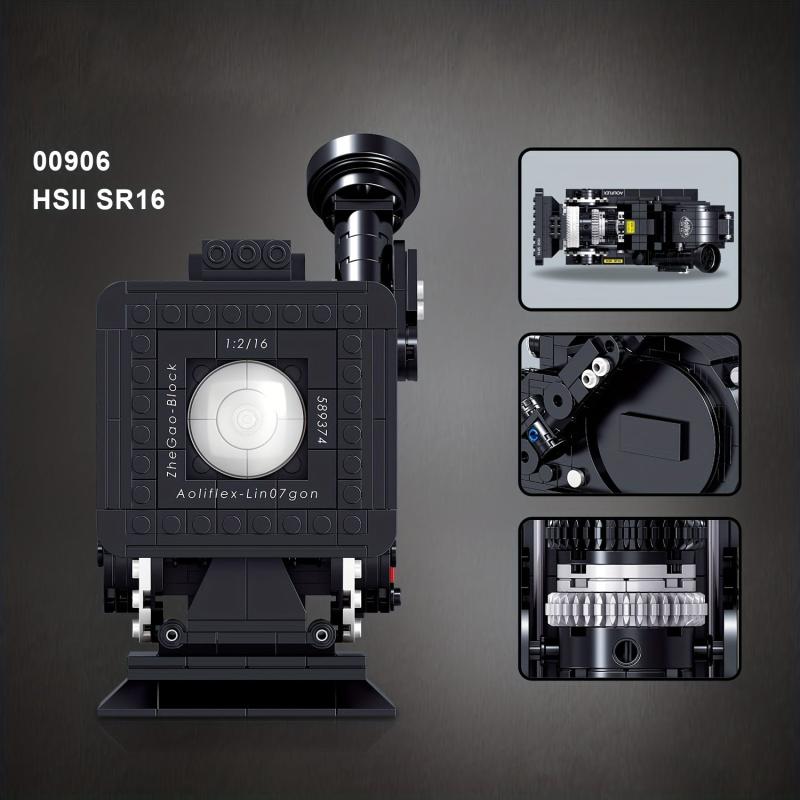 608 Pieces Micro Building Blocks DSLR Digital Camera HSII SR16 MOC Model