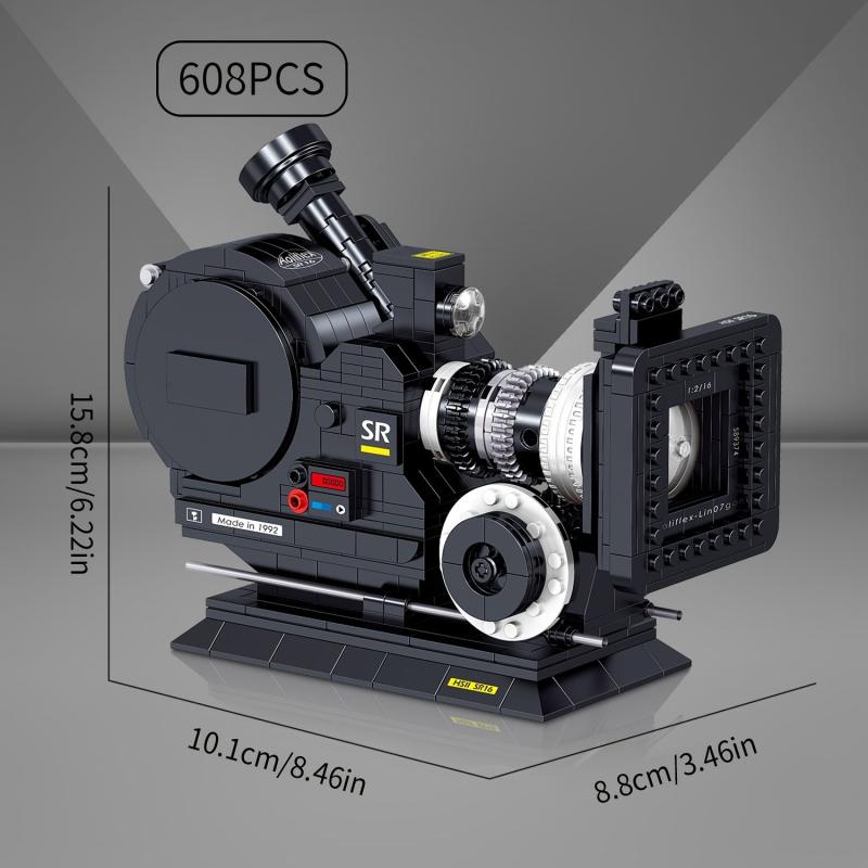 608 Pieces Micro Building Blocks DSLR Digital Camera HSII SR16 MOC Model
