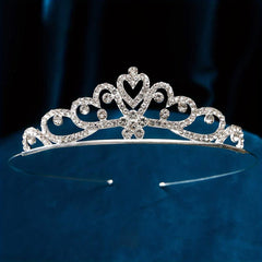 Rhinestone Crown Alloy Princess Style Hair Accessories Bride Crown Tiara