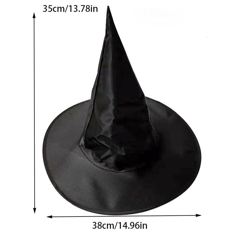 Halloween Witch Hat Pentagram Magician Top Hat