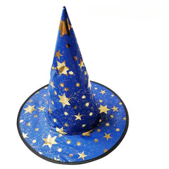 Halloween Witch Hat Pentagram Magician Top Hat