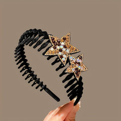 Crystal Headbands Velvet Rhinestone Hair Hoop Hair Accessories
