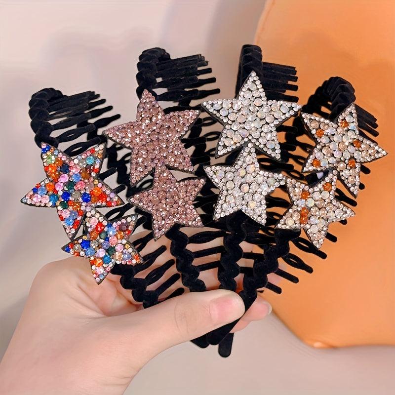 Crystal Headbands Velvet Rhinestone Hair Hoop Hair Accessories
