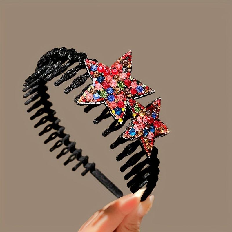 Crystal Headbands Velvet Rhinestone Hair Hoop Hair Accessories