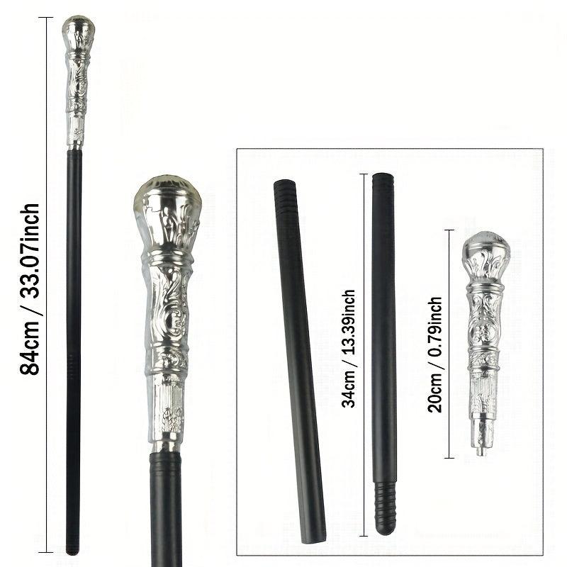 Vintage King Crown Sceptre Costume Walking Stick
