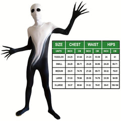 Ghost Luminous Skin Alien Costume Tight Cosplay Halloween