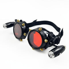 Men's Luminescent Retro Steampunk Glasses with Lights for Role playing