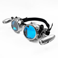 Men's Luminescent Retro Steampunk Glasses with Lights for Role playing