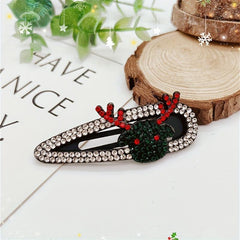 Rhinestone Hair Clips Holiday Hair Accessories Girls Decor