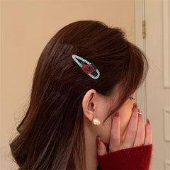 Rhinestone Hair Clips Holiday Hair Accessories Girls Decor