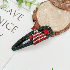 Rhinestone Hair Clips Holiday Hair Accessories Girls Decor