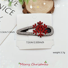 Rhinestone Hair Clips Holiday Hair Accessories Girls Decor