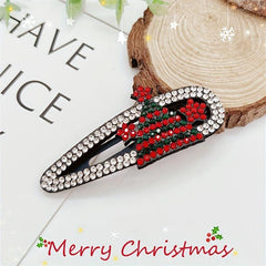 Rhinestone Hair Clips Holiday Hair Accessories Girls Decor