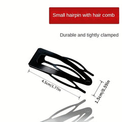 Double Grip Barrettes Metal Snap Buttons Hairpin - Salon Supplies