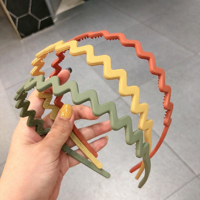Wave Shape Headband Non slip Resin Head Hoop Hair Accessories For Women Girls