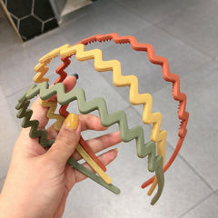 Wave Shape Headband Non slip Resin Head Hoop Hair Accessories For Women Girls