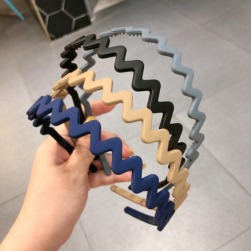 Wave Shape Headband Non slip Resin Head Hoop Hair Accessories For Women Girls