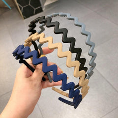 Wave Shape Headband Non slip Resin Head Hoop Hair Accessories For Women Girls