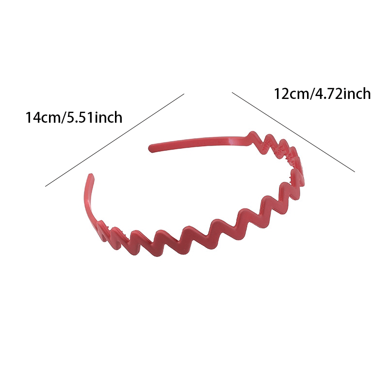 Wave Shape Headband Non slip Resin Head Hoop Hair Accessories For Women Girls