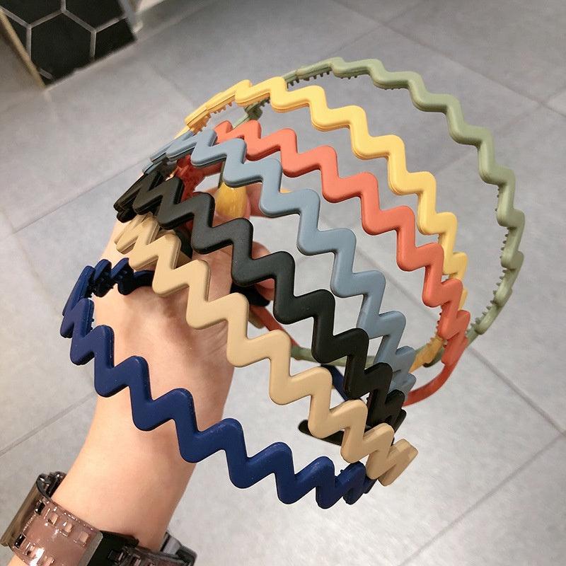 Wave Shape Headband Non slip Resin Head Hoop Hair Accessories For Women Girls