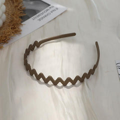 Wave Shape Headband Non slip Resin Head Hoop Hair Accessories For Women Girls