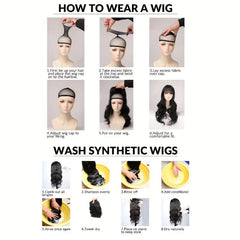 Light Brown Wig with Bangs Long Layer Heat Resistant Synthetic Natural Look
