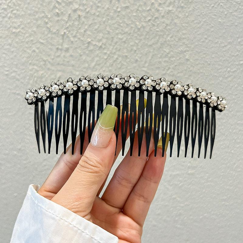Plastic Hair Combs Clips Floral Faux Pearl Hairpin Hair Accessories