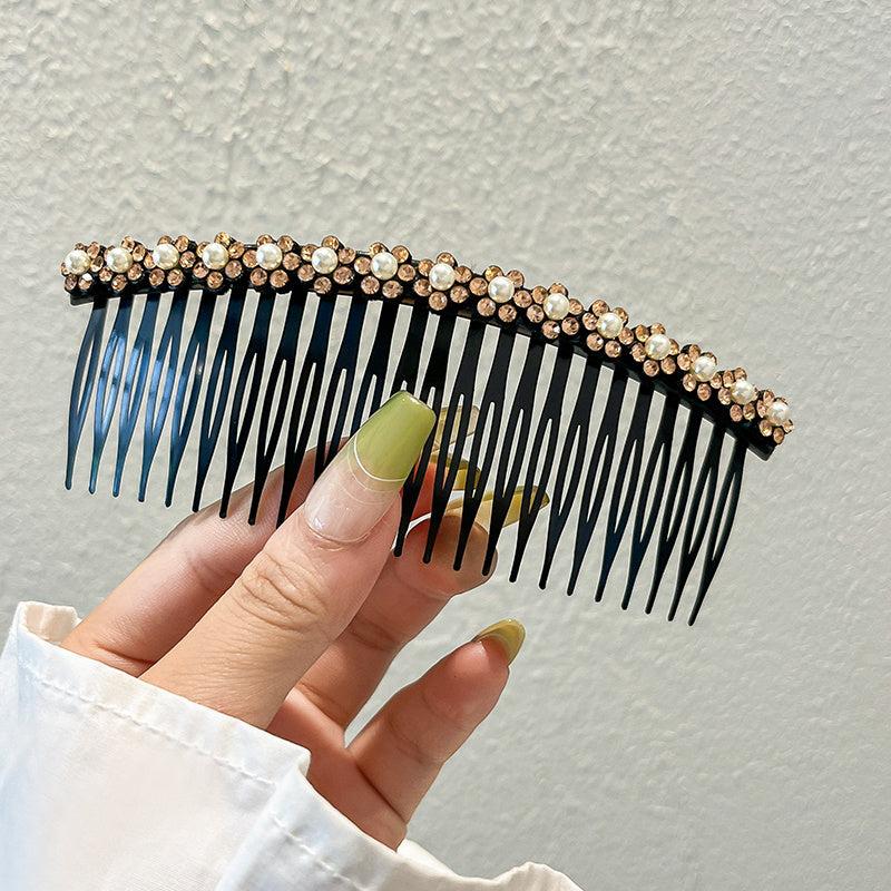 Plastic Hair Combs Clips Floral Faux Pearl Hairpin Hair Accessories