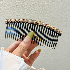 Plastic Hair Combs Clips Floral Faux Pearl Hairpin Hair Accessories
