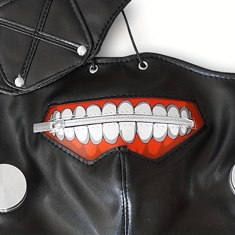 Men's Adjustable Zipper Cosplay Party Prop Mask