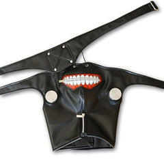 Men's Adjustable Zipper Cosplay Party Prop Mask