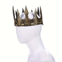 Medieval King Crown Halloween Stage Dress Up Props For Men
