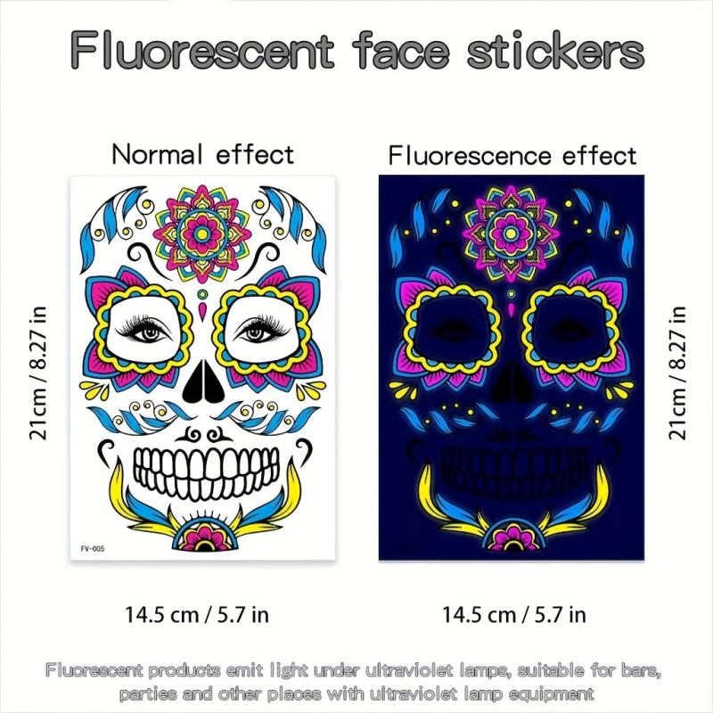 1pc Glow In The Dark Butterfly Music And Party Stickers