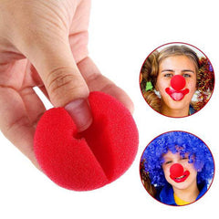 5pcs Red Sponge Clown Nose Circus Cosplay Costume Clown Nose Supplies
