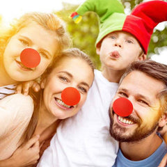 5pcs Red Sponge Clown Nose Circus Cosplay Costume Clown Nose Supplies