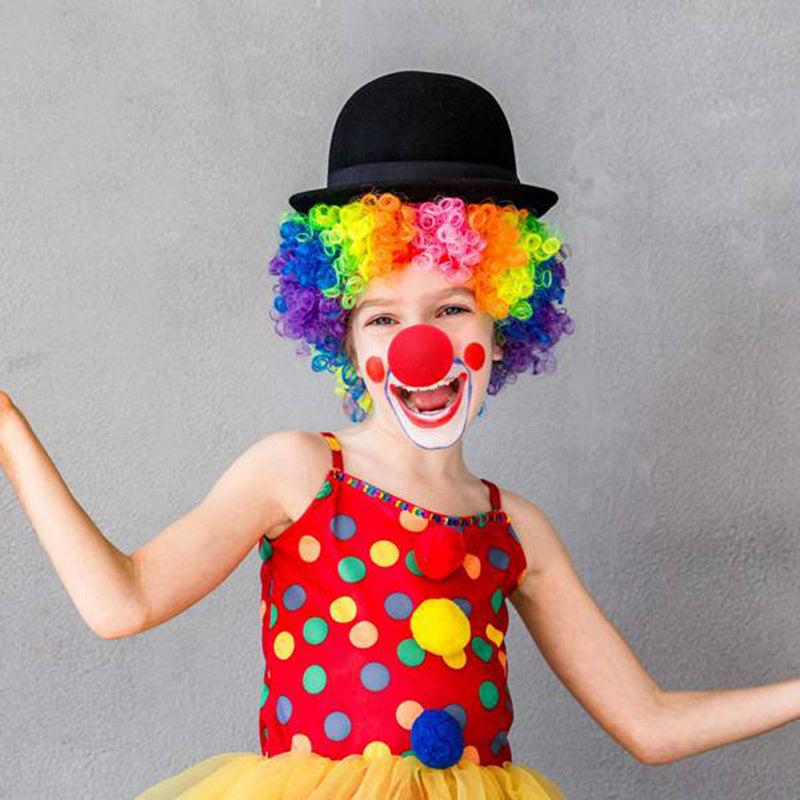 5pcs Red Sponge Clown Nose Circus Cosplay Costume Clown Nose Supplies