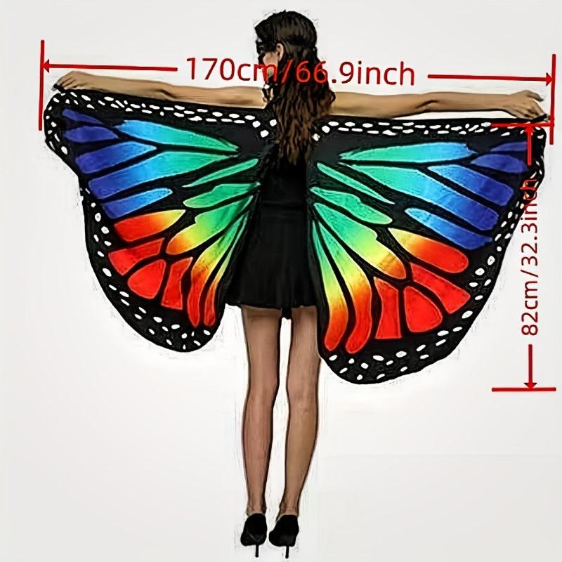 Butterfly Wings For Women Costume Fairy Ladies Cape Nymph Pixie Cloak